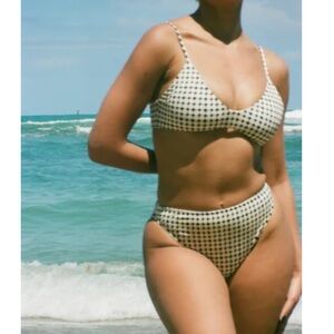 Black and White Checkered Bikini